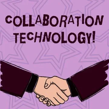 Word writing text Collaboration Technology. Business concept for joint effort Stock Illustration