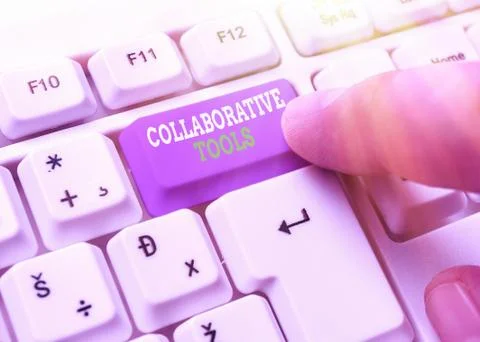 Word writing text Collaborative Tools. Business concept for Private Social Fotos Stock