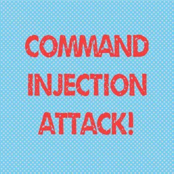 Word writing text Comanalysisd Injection Attack. Business concept for execution イラスト素材