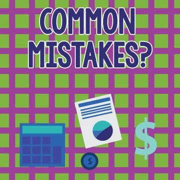 Word writing text Common Mistakes Question. Business concept for repeat act or Ilustración de archivo