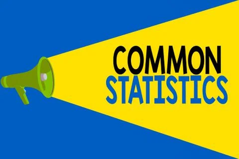 Word writing text Common Statistics. Business concept for deals with collection Stock Illustration