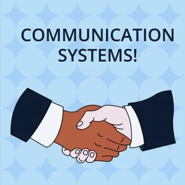 Word writing text Communication Systems. Business concept for Flow of Stock Illustration