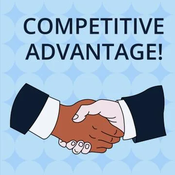 Word writing text Competitive Advantage. Business concept for Company Edge over Ilustração Stock
