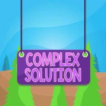 Word writing text Complex Solution. Business concept for significant ideas that 库存插图