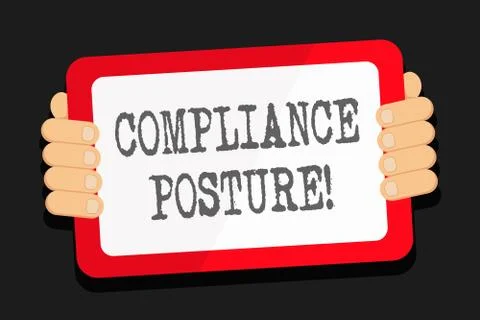Word writing text Compliance Posture. Business concept for analysisage the Stock Illustration