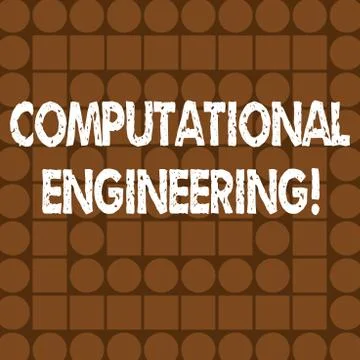Word writing text Computational Engineering. Business concept for development 库存插图