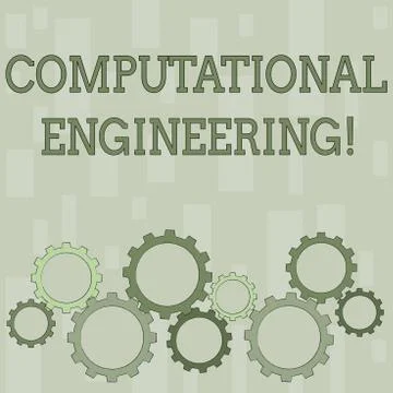 Word writing text Computational Engineering. Business concept for development Stockillustratie