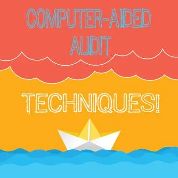Word writing text Computer Aided Audit Techniques. Business concept for Using Stock Illustration