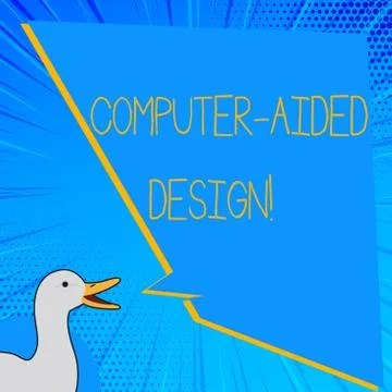 Word writing text Computer Aided Design. Business concept for CAD industrial Stock Illustration