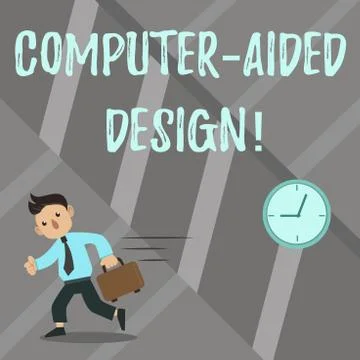 Word writing text Computer Aided Design. Business concept for CAD industrial Stock Illustration