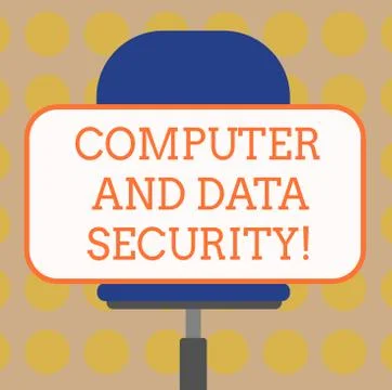 Word writing text Computer And Data Security. Business concept for Online Stock Illustration