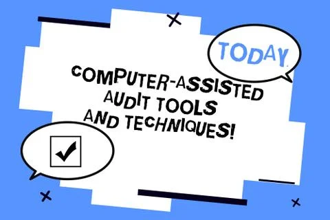 Word writing text Computer Assisted Audit Tools And Techniques. Business concept Stock Illustration