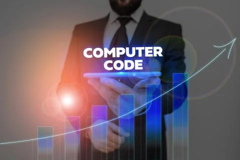Word writing text Computer Code. Business concept for Set of instructions Foto stock