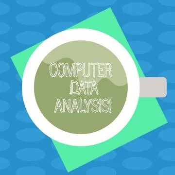 Word writing text Computer Data Analysis. Business concept for using computer to イラスト素材