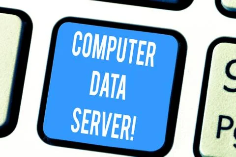 Word writing text Computer Data Server. Business concept for Computer platform Foto stock