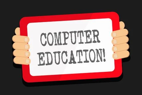 Word writing text Computer Education. Business concept for gaining basic 스톡 일러스트