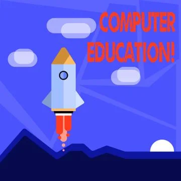 Word writing text Computer Education. Business concept for gaining basic Stock Illustration