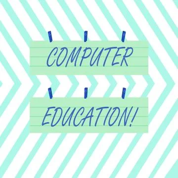 Word writing text Computer Education. Business concept for gaining basic Illustrazione stock
