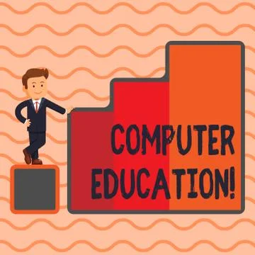 Word writing text Computer Education. Business concept for gaining basic Illustrazione stock