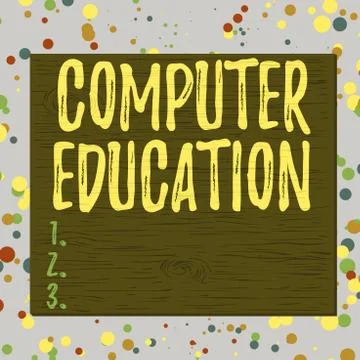Word writing text Computer Education. Business concept for gaining basic イラスト素材