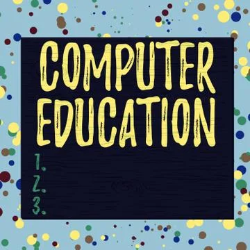 Word writing text Computer Education. Business concept for gaining basic Stock Illustration