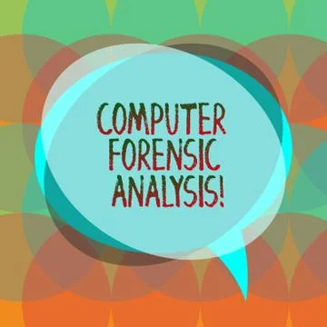 Word writing text Computer Forensic Analysis. Business concept for evidence イラスト素材