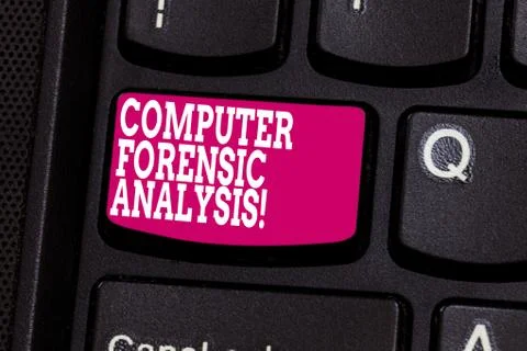Word writing text Computer Forensic Analysis. Business concept for evidence Foto stock