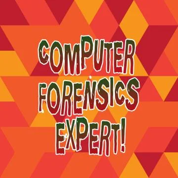 Word writing text Computer Forensics Expert. Business concept for harvesting and イラスト素材