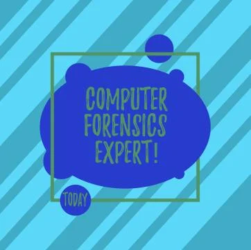 Word writing text Computer Forensics Expert. Business concept for harvesting and イラスト素材