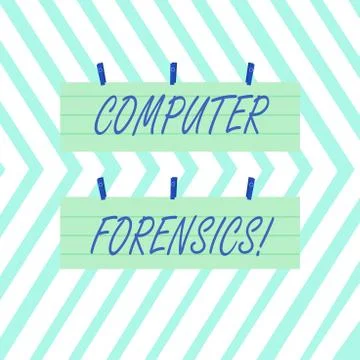 Word writing text Computer Forensics. Business concept for the investigative 스톡 일러스트