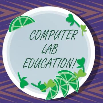Word writing text Computer Lab Education. Business concept for Room or space Stock-Illustration