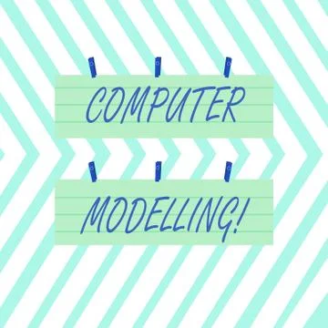 Word writing text Computer Modelling. Business concept for using a computer to Stock Illustration