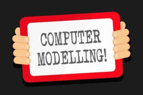 Word writing text Computer Modelling. Business concept for using a computer to Stock Illustration