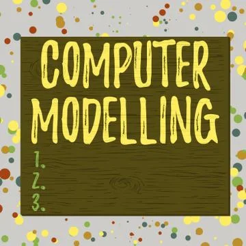 Word writing text Computer Modelling. Business concept for using a computer to イラスト素材