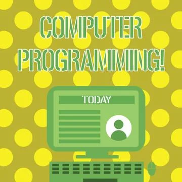 Word writing text Computer Programming. Business concept for process that Stock Illustration