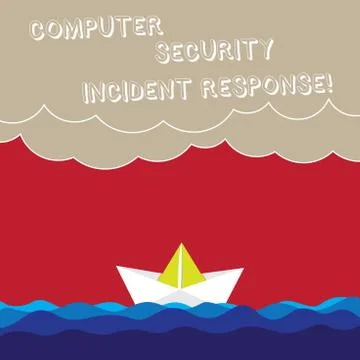 Word writing text Computer Security Incident Response. Business concept for 库存插图