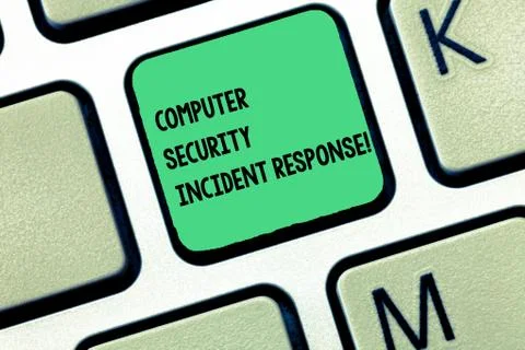 Word writing text Computer Security Incident Response. Business concept for 库存照片