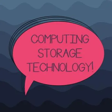 Word writing text Computing Storage Technology. Business concept for collective Stock Illustration