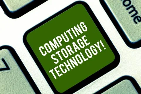 Word writing text Computing Storage Technology. Business concept for collective Stock Photos