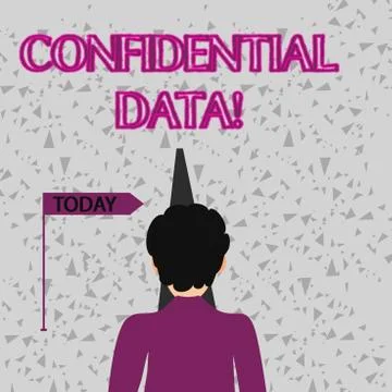 Word writing text Confidential Data. Business concept for term that typically 库存插图