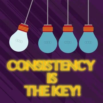 Word writing text Consistency Is The Key. Business concept for by Breaking Bad イラスト素材