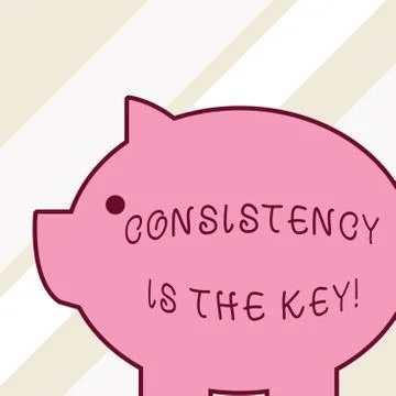 Word writing text Consistency Is The Key. Business concept for by Breaking Bad Illustrazione stock