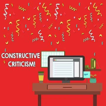 Word writing text Constructive Criticism. Business concept for process of off Stock Illustration