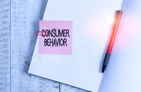 Word writing text Consumer Behavior. Business concept for study of how Stock Photos