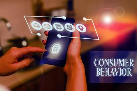 Word writing text Consumer Behavior. Business concept for study of how Stock Photos