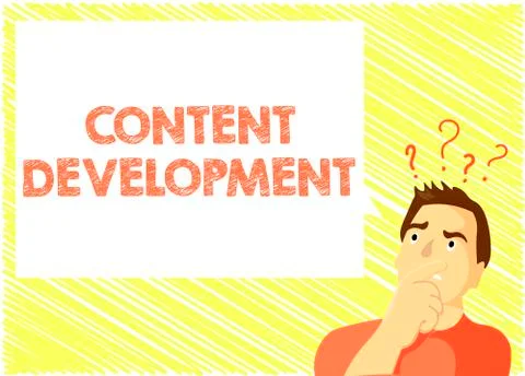 Word writing text Content Development. Business concept for Specialized in Gr Stock Illustration