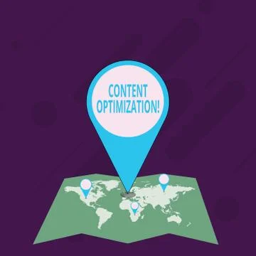 Word writing text Content Optimization. Business concept for techniques to 스톡 일러스트