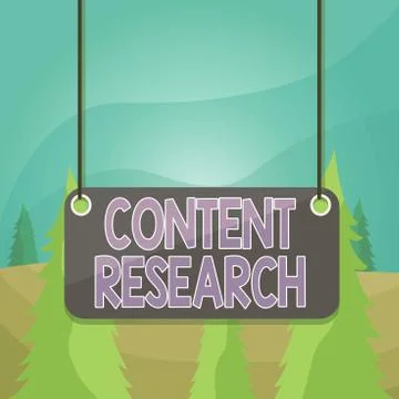 Word writing text Content Research. Business concept for method for studying Illustration