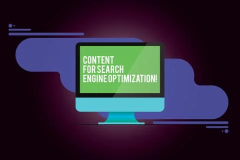 Word writing text Content For Search Engine Optimization. Business concept for イラスト素材