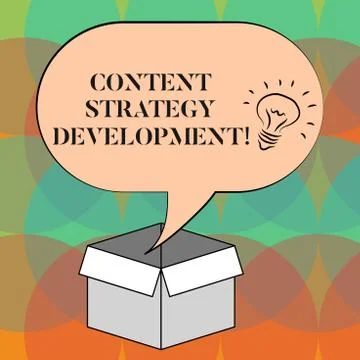 Word writing text Content Strategy Development. Business concept for setting 스톡 일러스트